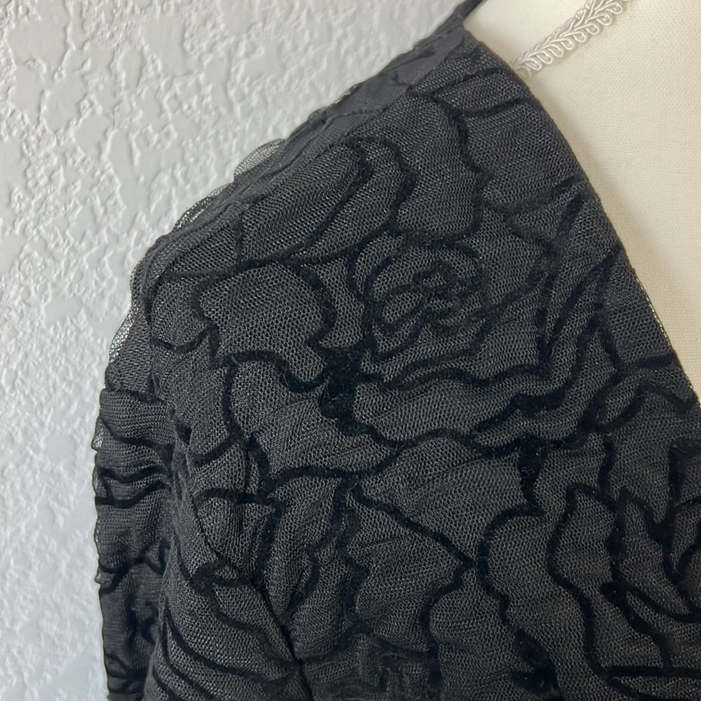 NWT Antthony Design Originals Black Floral Jacket - Picture 7 of 12